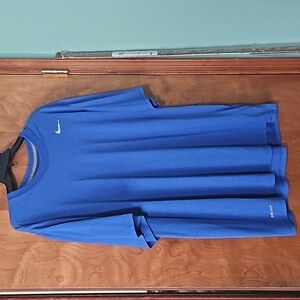 Blue 2XL Nike Dry Fit blue men's t-shirt.